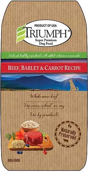 30 Lb Triumph Wild Spirit Deboned Beef & Barley Recipe - Health/First Aid
